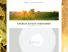 Tablet Screenshot of churchestatevineyards.com